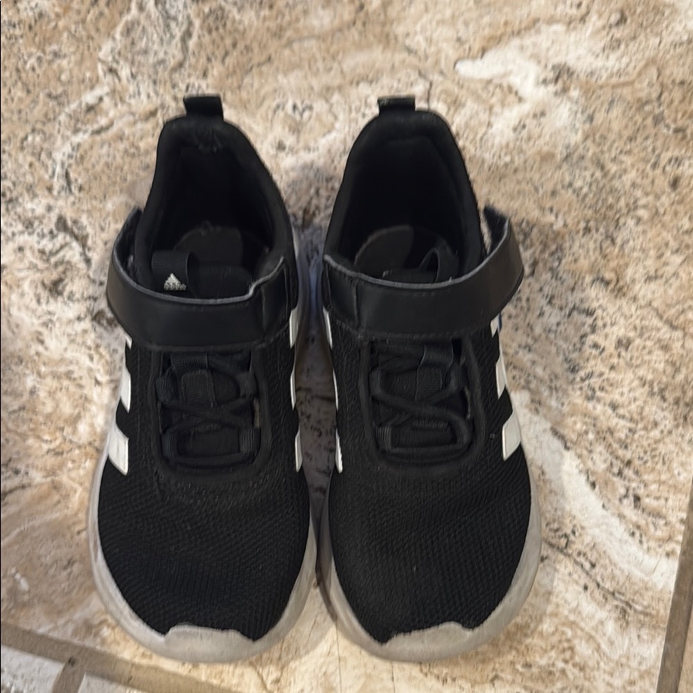 Adidas Kids Black and White Shoes